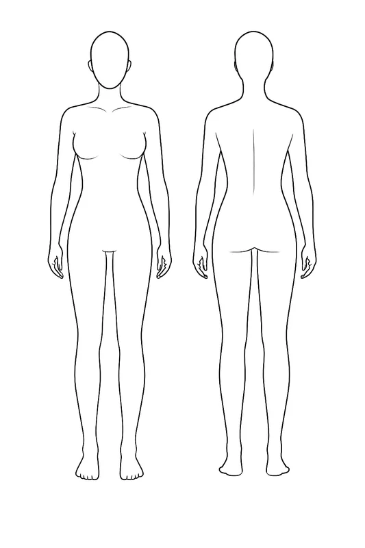 Garment Front and Back